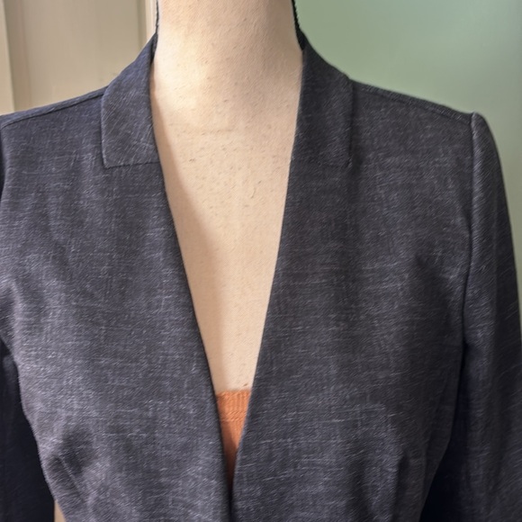 New women’s Sz S Apt 9 black open down business casual stretch blazer top - Picture 5 of 11
